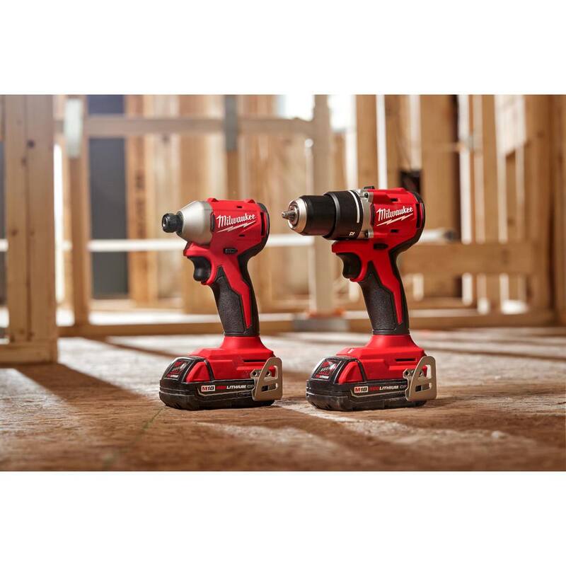 18V Lithium-Ion Brushless Cordless Compact Drill/Impact Combo Kit 2-Tool D2055