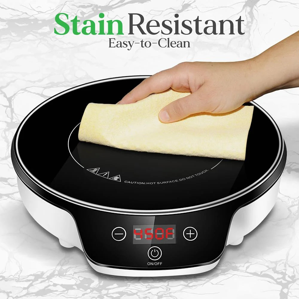 Portable Single Burner Cooktop with Digital Display W96553