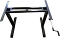 Black Height Adjustable Hand Crank Stand up Desk Frame P3119