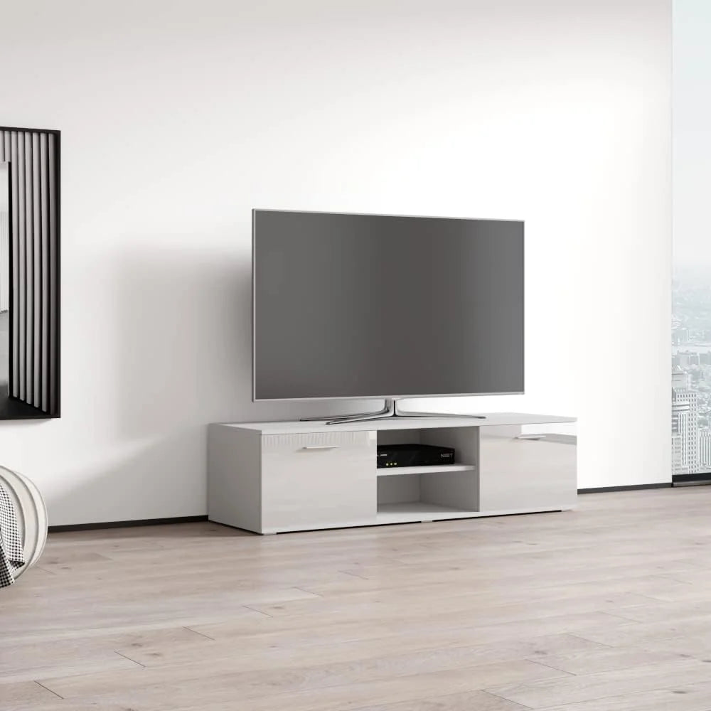 High Gloss TV Stand with Storage Cabinets D9792