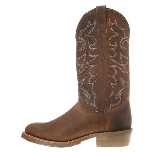 Men's Double H 12 inch Gel Ice Work Western, Size: 8, Brown C669