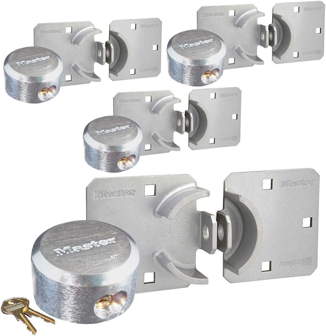 3 Keyed Alike Padlocks with Hidden Shackle Y551154