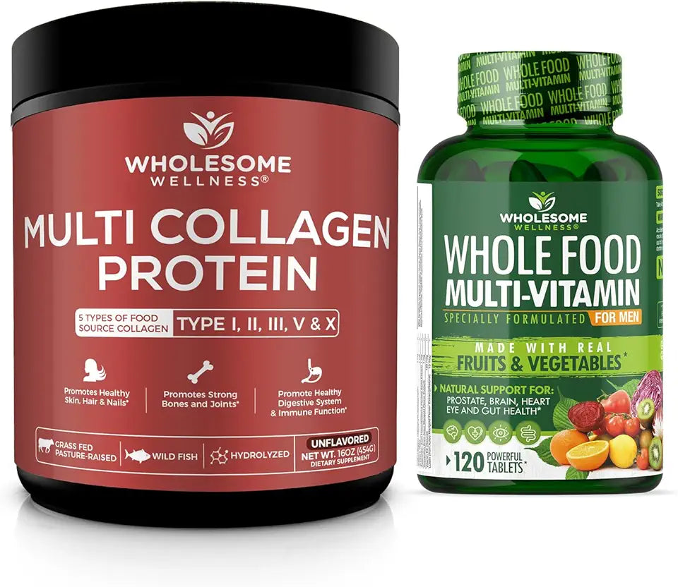 Hydrolyzed Multi Collagen Protein Powder with Whole Food Multivitamin V2704