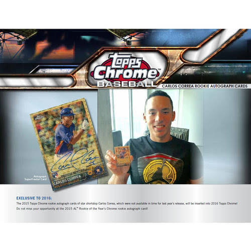 2016 Topps Chrome Baseball Value Box C21307