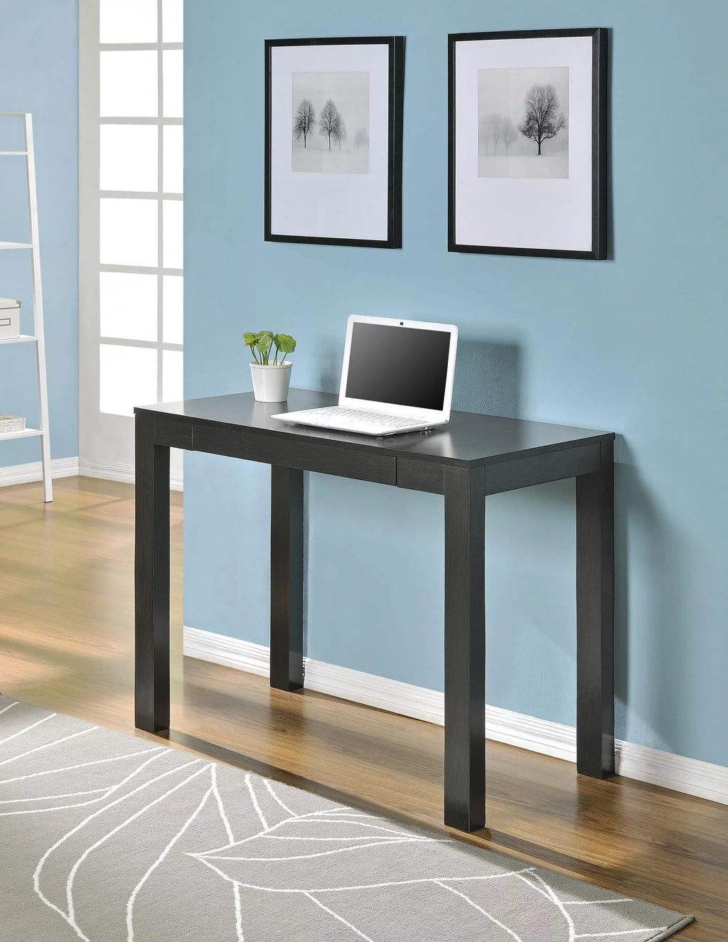 Espresso Computer Desk with Drawer X104
