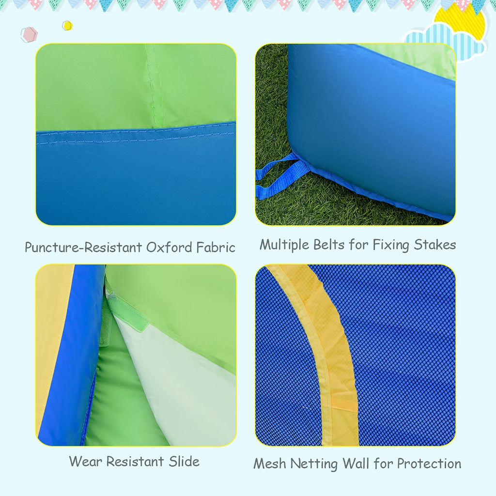 Inflatable Kid Bounce House Slide Splash Pool Jumping Castle R36174