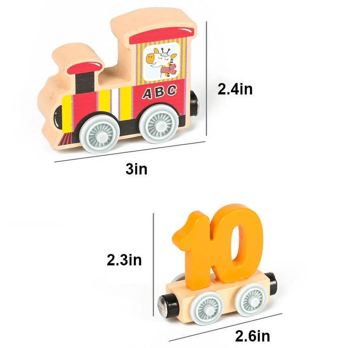 Wooden Magnetic Train Building Blocks Puzzle Toys K855