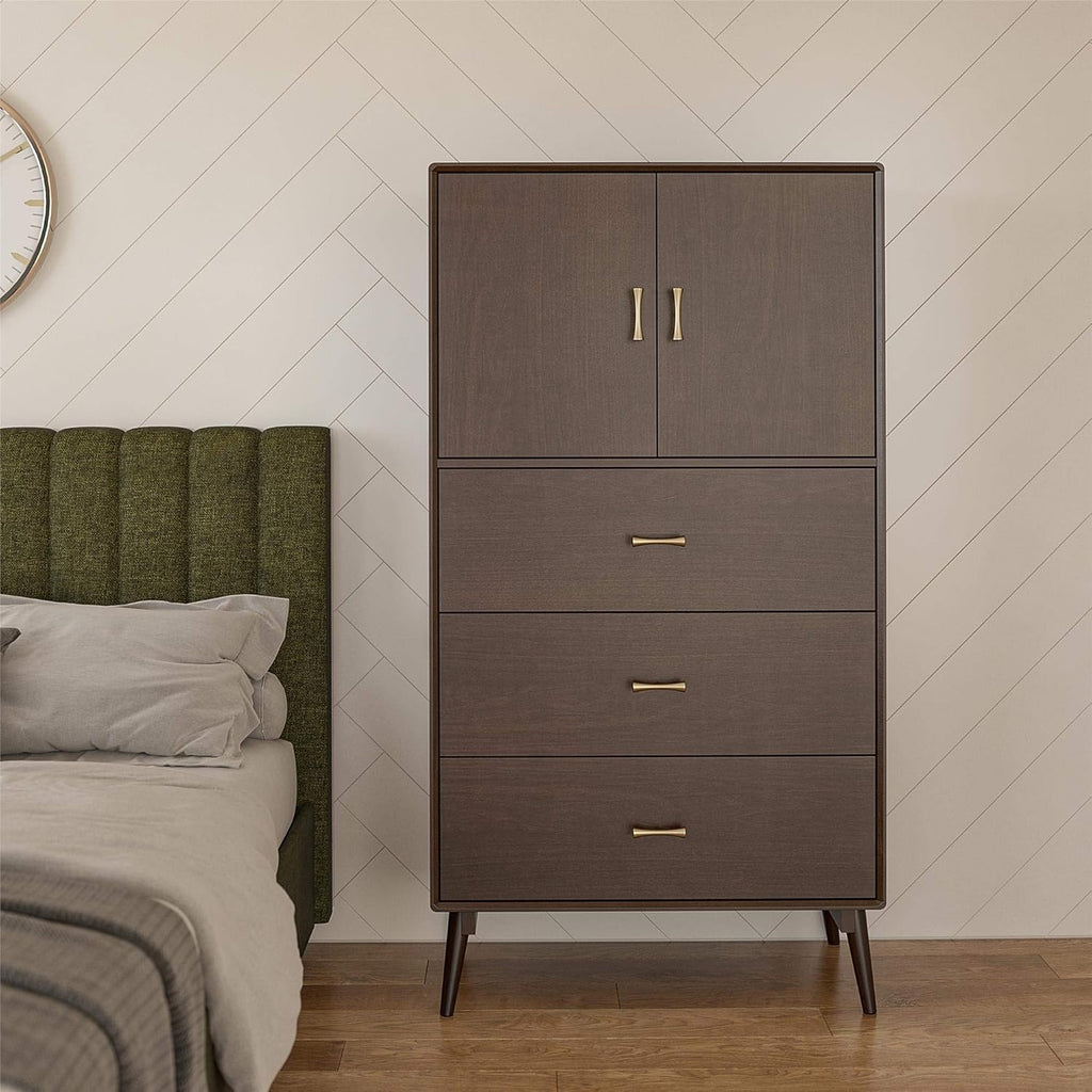 4 Shelf Walnut Bookcase S14654