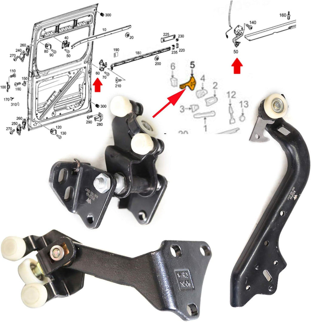 Sliding Door Roller Assembly Kit Pack of 2 M9531