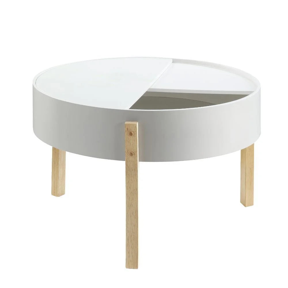 White & Natural Coffee Table D6539