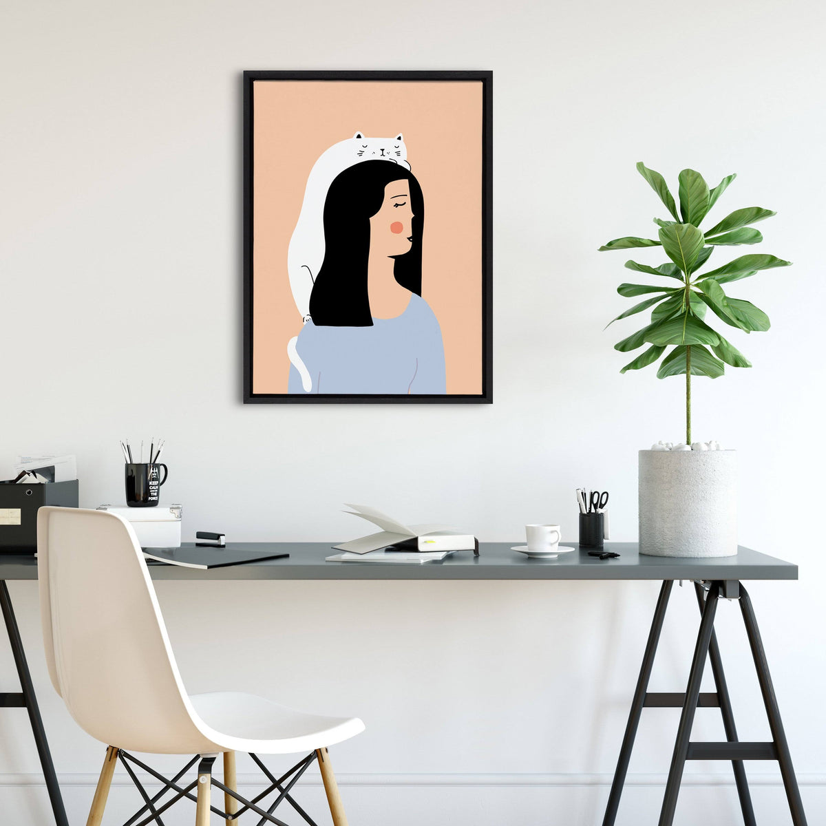 Black Framed Canvas N722855
