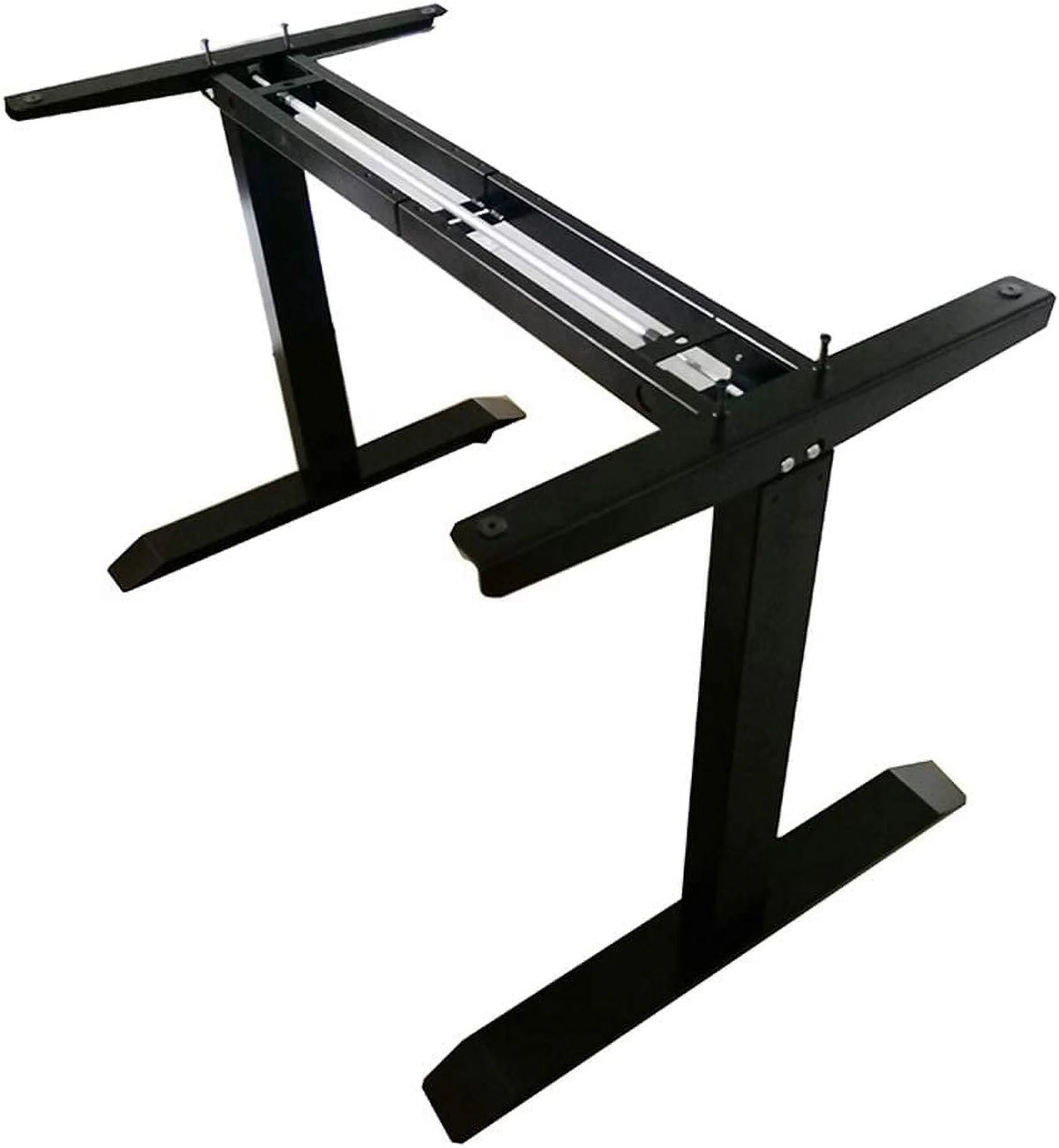 Black Height Adjustable Hand Crank Stand up Desk Frame P3119