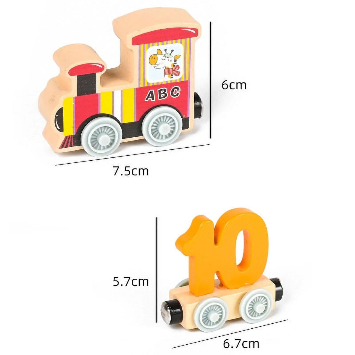Wooden Magnetic Train Building Blocks Puzzle Toys K855