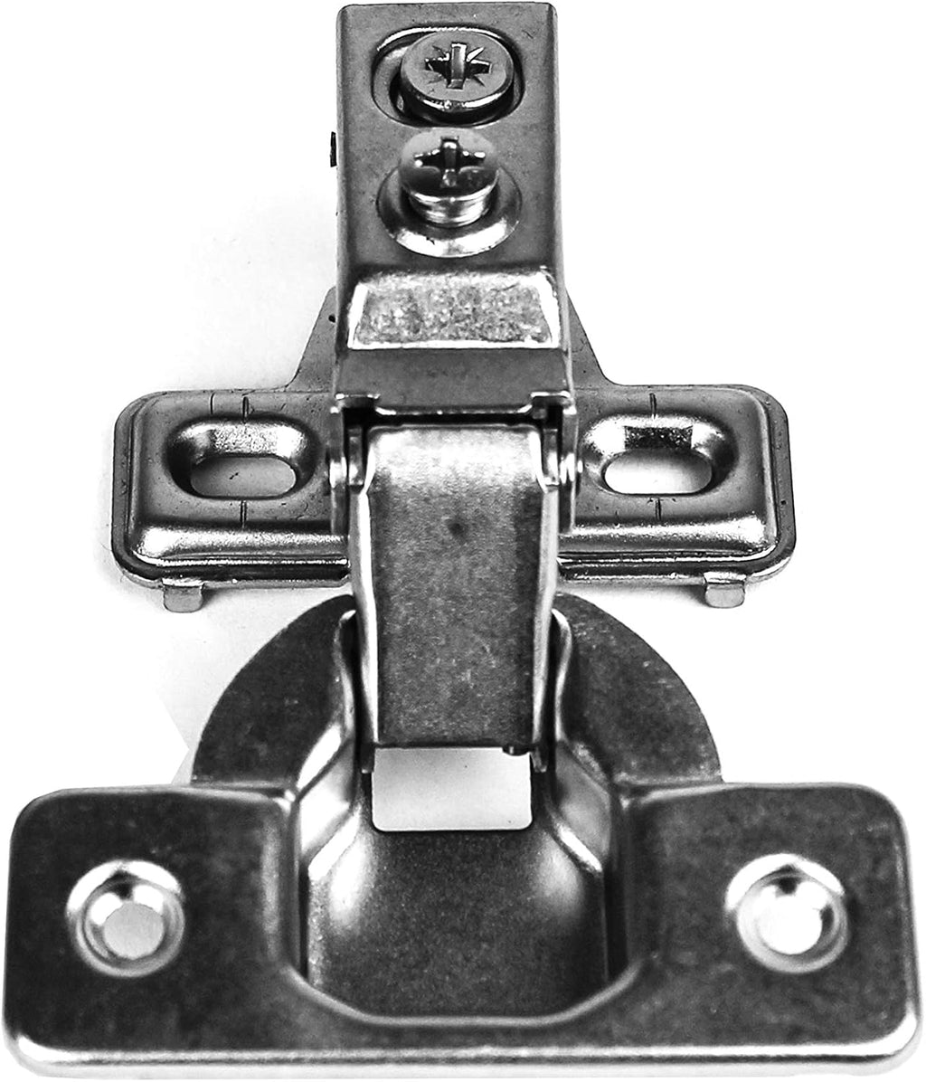 30 Pieces 3/8 inch Overlay Soft Closing Concealed Cabinet Door Hinges with Screws W939