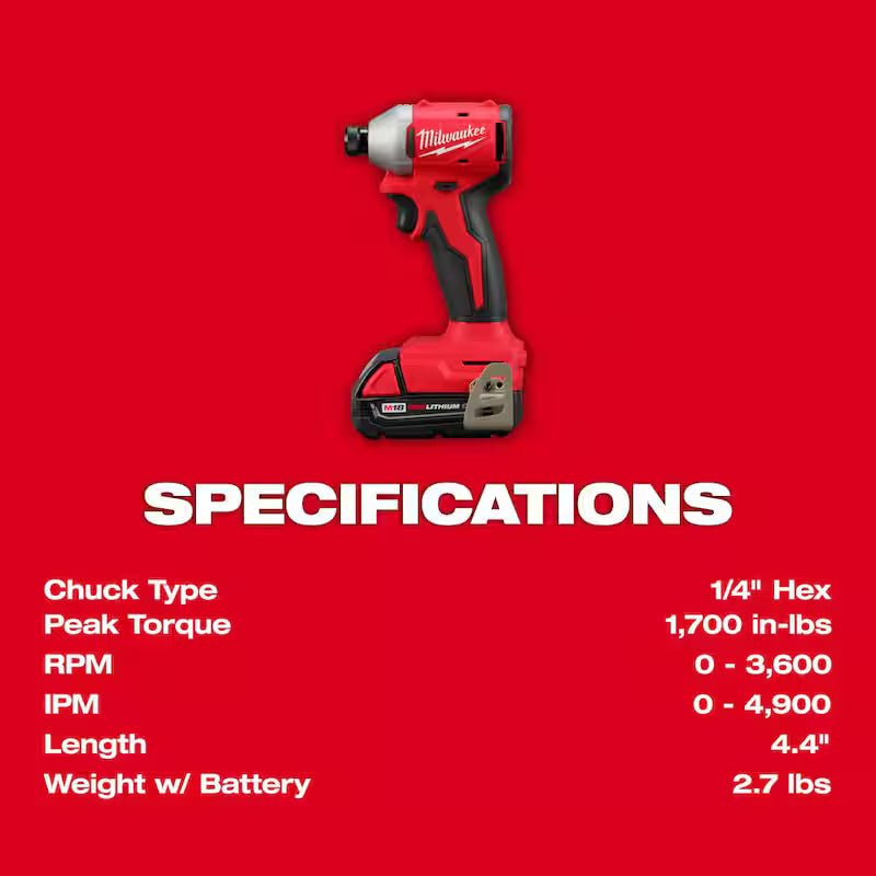 18V Lithium-Ion Brushless Cordless Compact Drill/Impact Combo Kit 2-Tool D2055