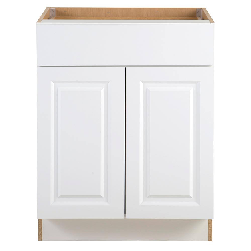 White Base Cabinet with Soft Close Drawer B7775