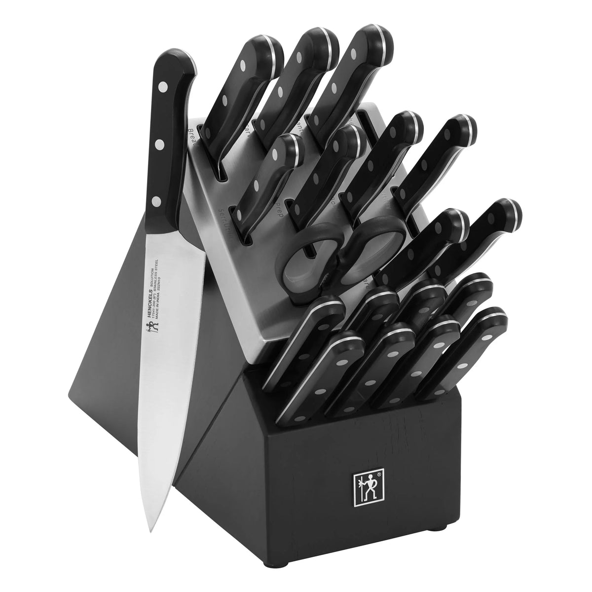 20-pc Self-Sharpening Knife Block Set Q402