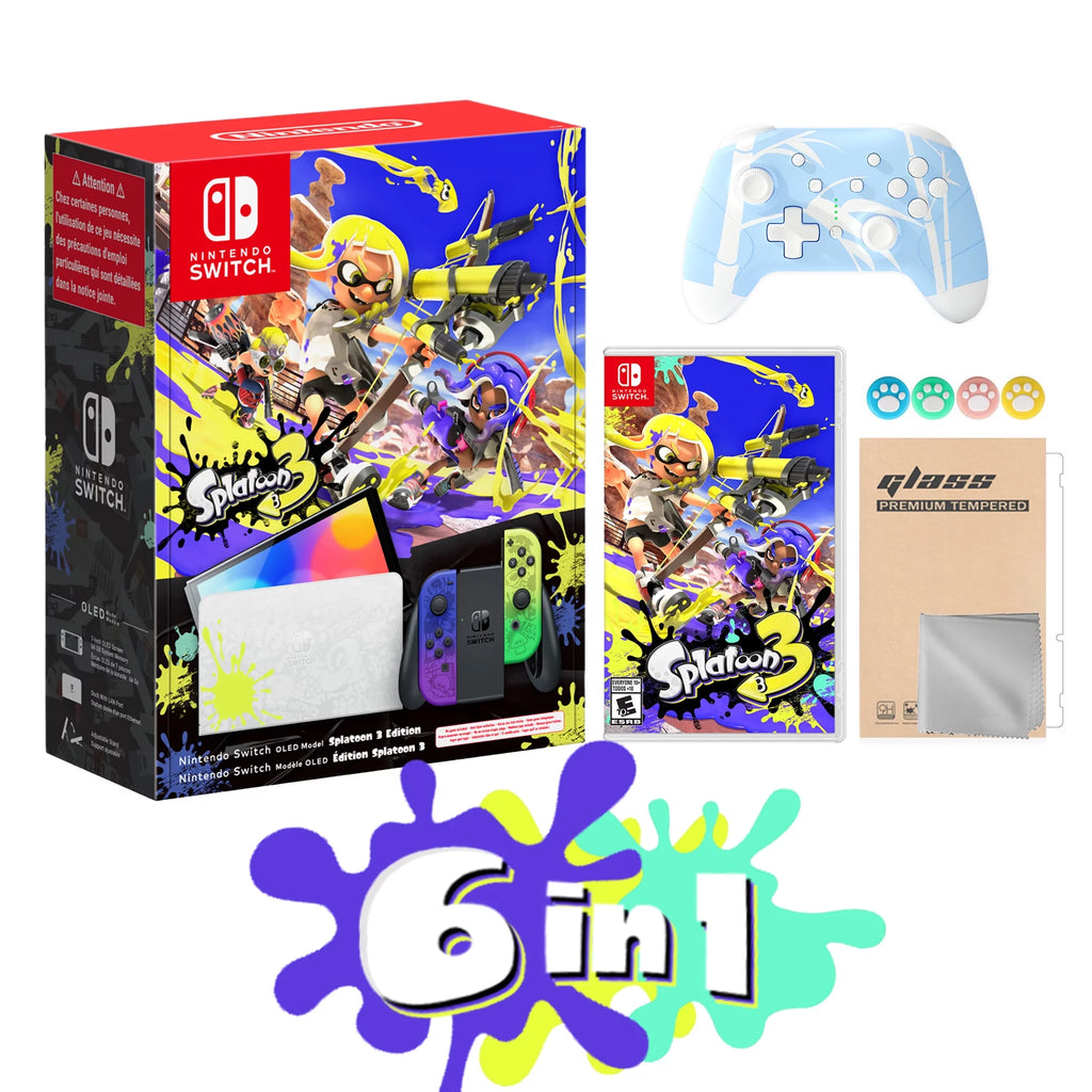 Nintendo Switch OLED Console with Game and Wireless Pro Controller Z21235