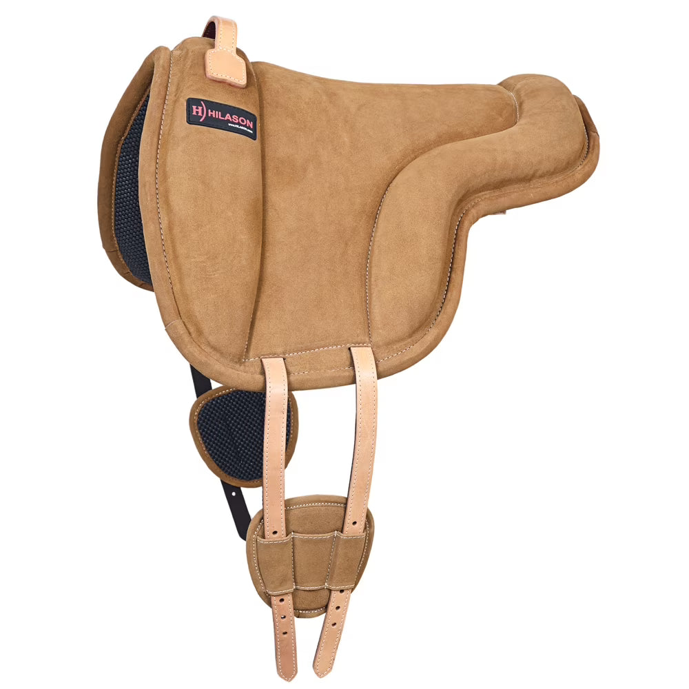 Tan Suede Leather Horse Bareback Saddle Pad F337