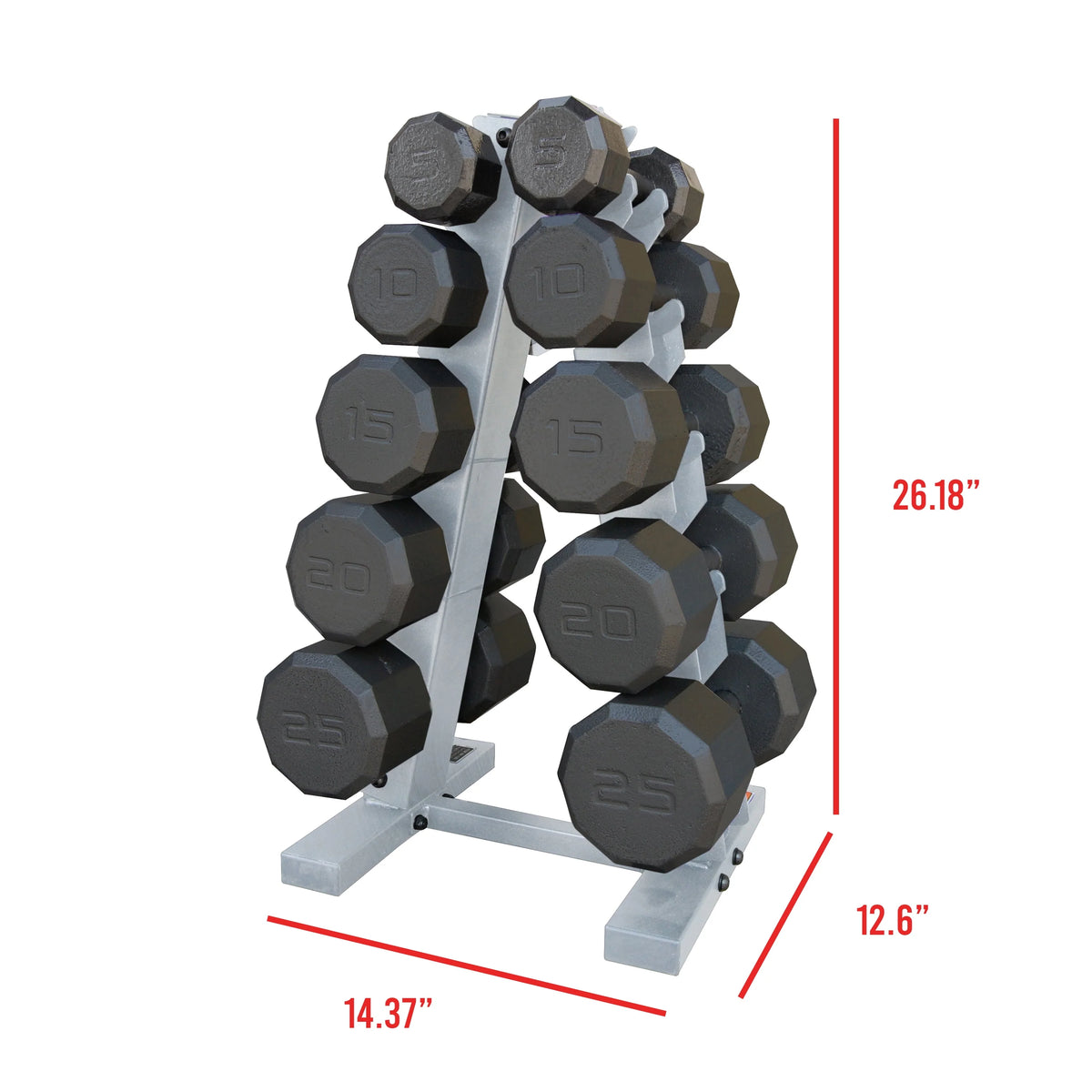 150 Lbs. Dumbbells Set with Rack K595763
