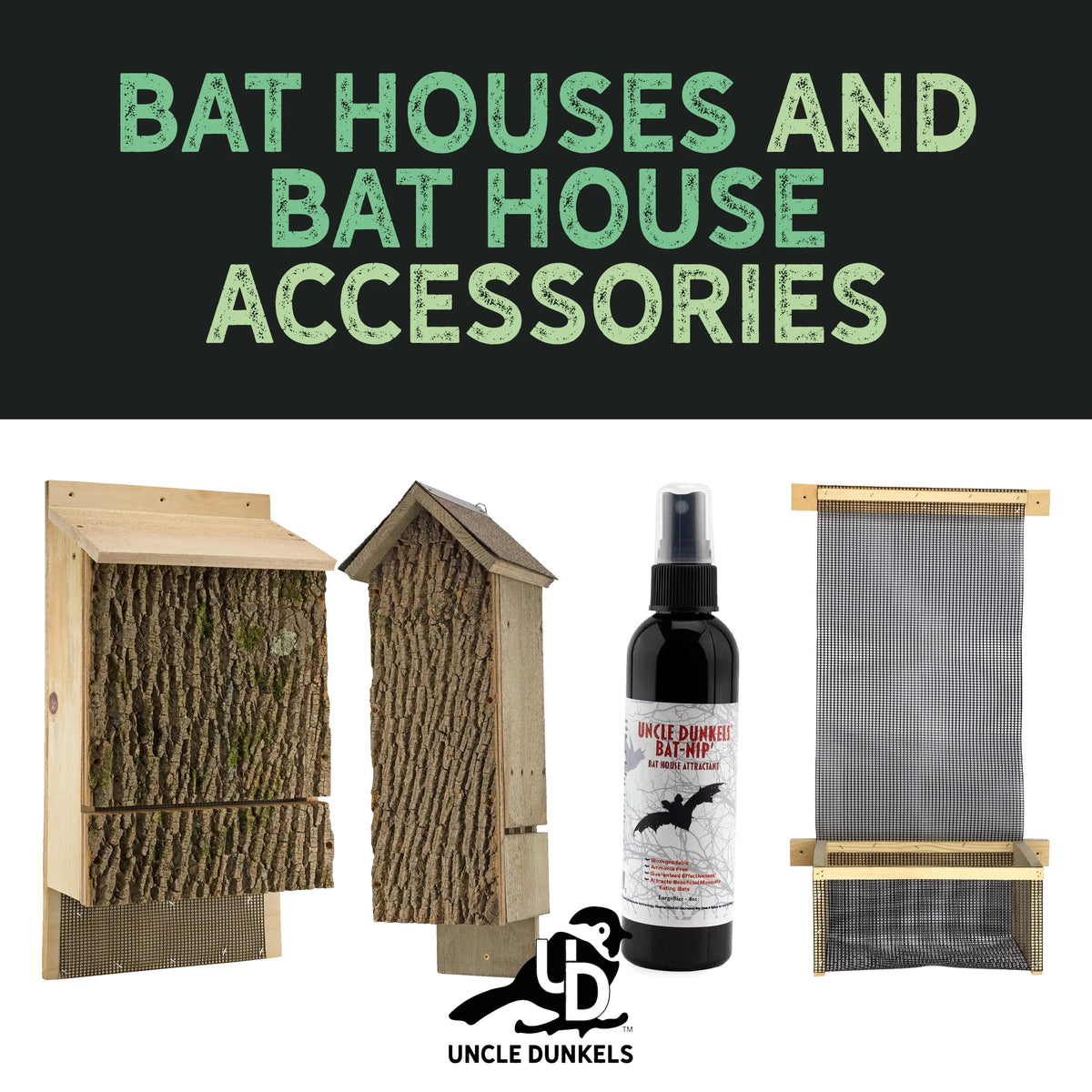 Rustic Handmade Bat House with Bat Attractant R90789