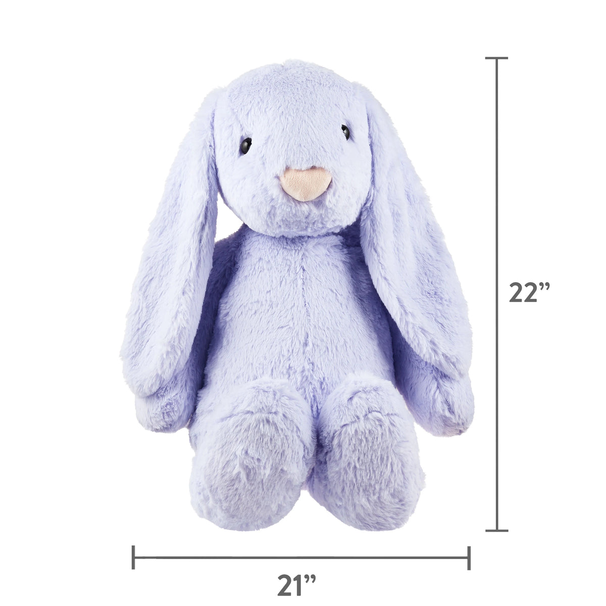 Purple Easter Bunny Plush O7027