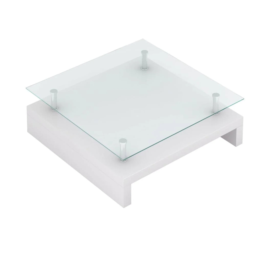 White Glass Coffee Table T951