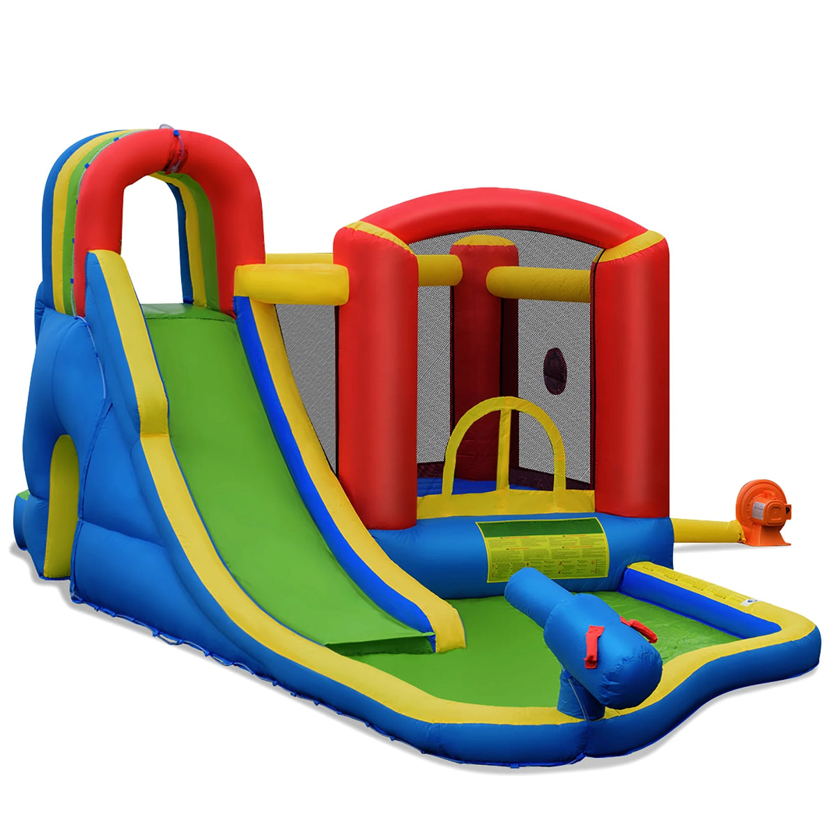 Inflatable Kid Bounce House Slide Splash Pool Jumping Castle R36174