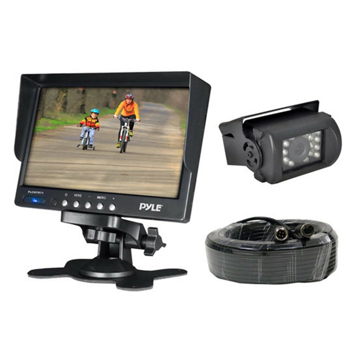 Weatherproof Rearview Backup Camera System Kit with 7 LCD Color Monitor G342