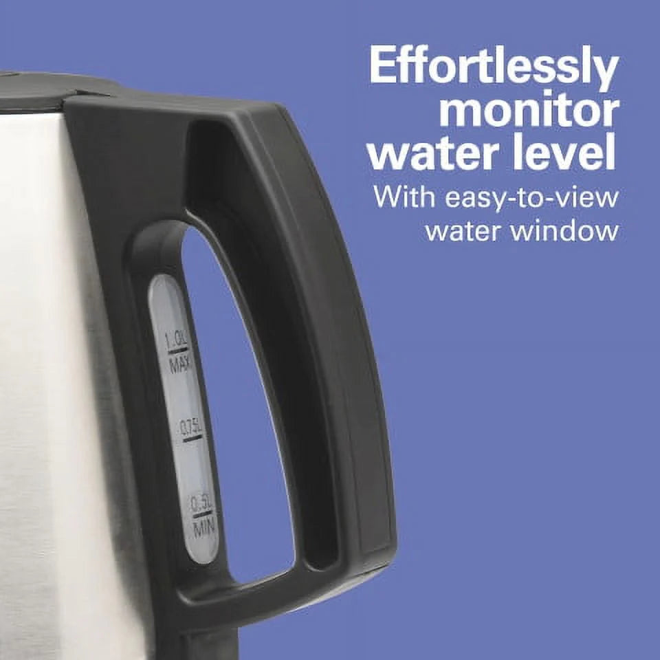 1 Liter Stainless Steel Electric Kettle H7821