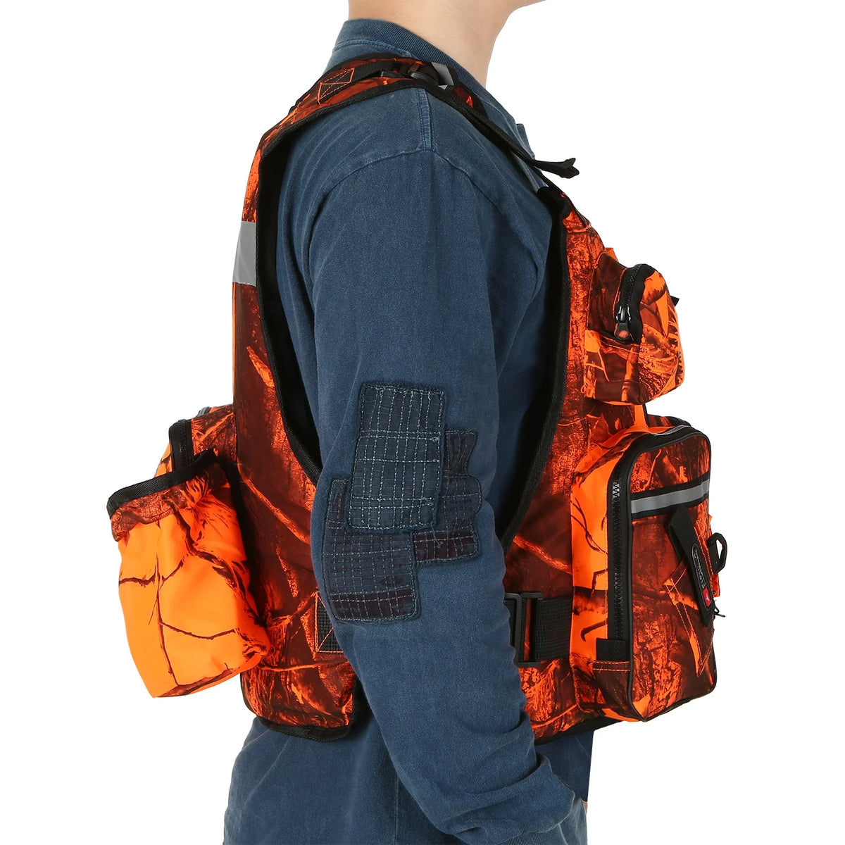 Fly Fishing Jacket Vest with Water Bottle Holder B178
