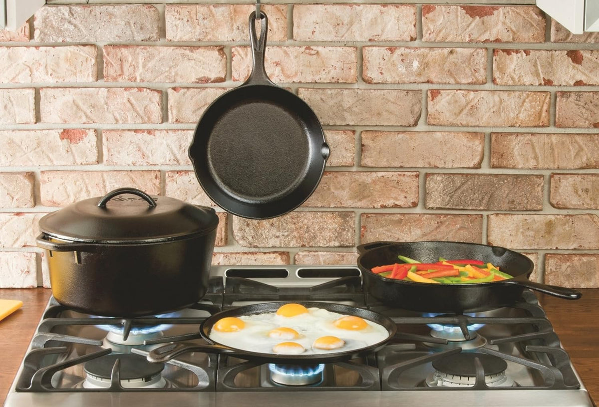 Pre-Seasoned Cast Iron Baking Pan with Loop Handles C87457