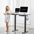 48 x 24 Inch Electric Height Adjustable Standing Desk with Black Table Top H920321