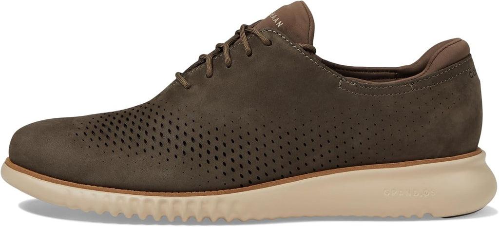 Deep Olive Nubuck Oxford Lined Shoes M57002