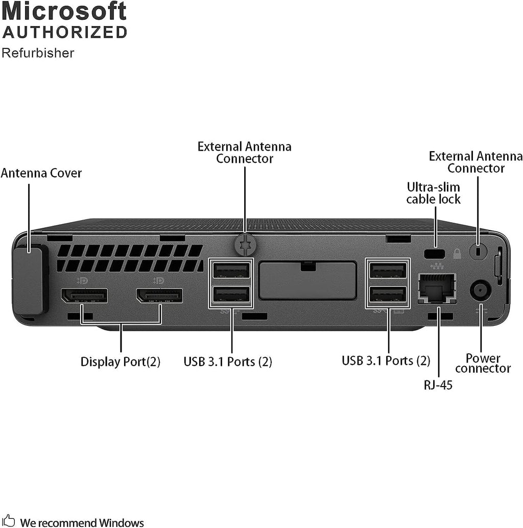 Intel Hexa-Core i5-9500T 16GB DDR4 RAM 256GB NVMe SSD Mini PC R434907