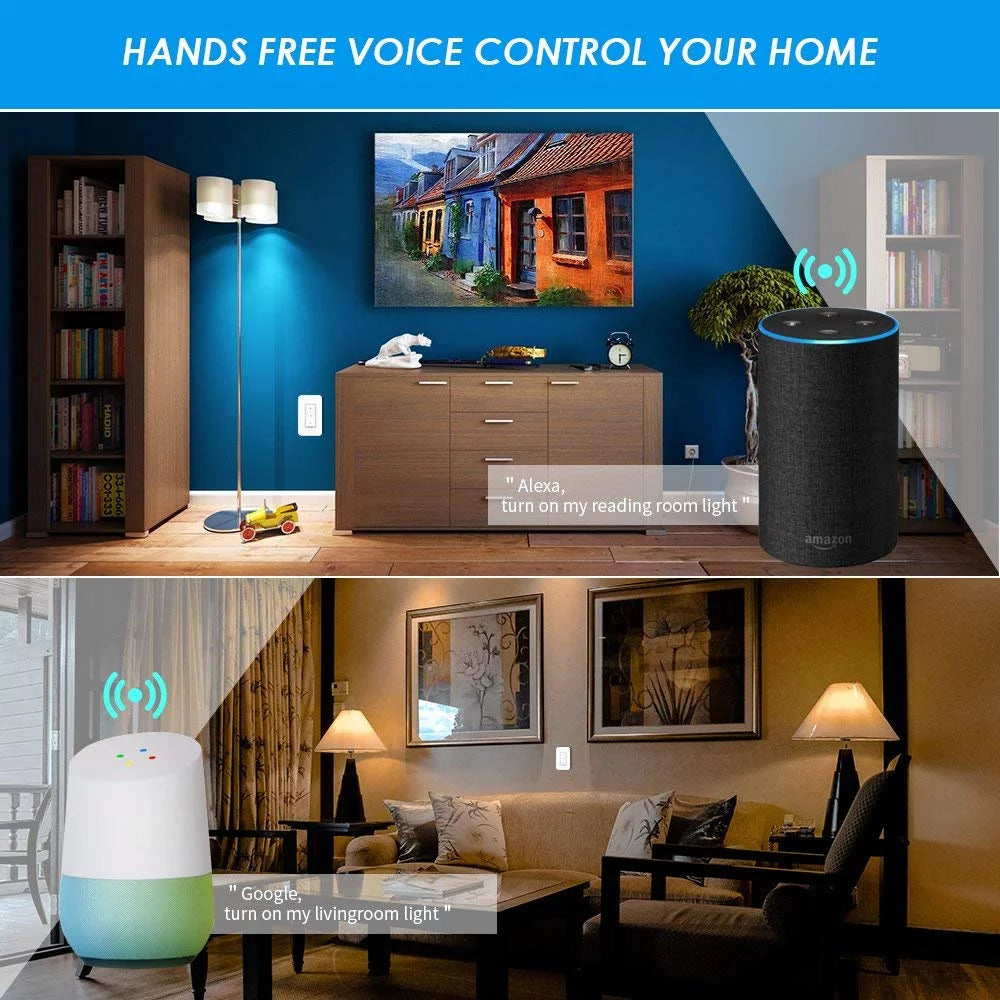 Smart Light Switch WiFi Wall Wireless 1-gang Switch with 2x WIFI Receiver G57488