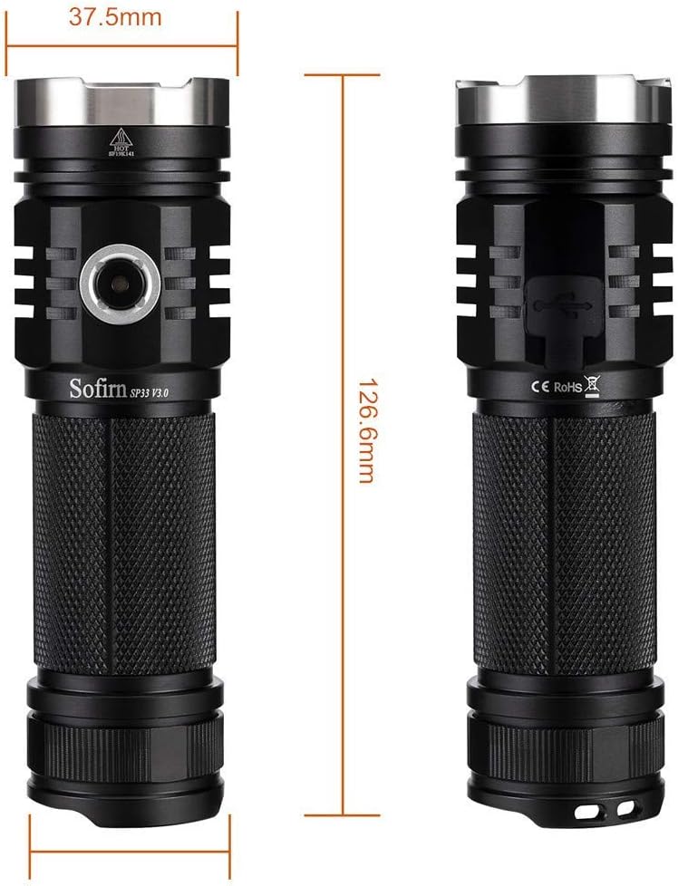 3500 High Lumens USB C Rechargeable Flashlight C416742