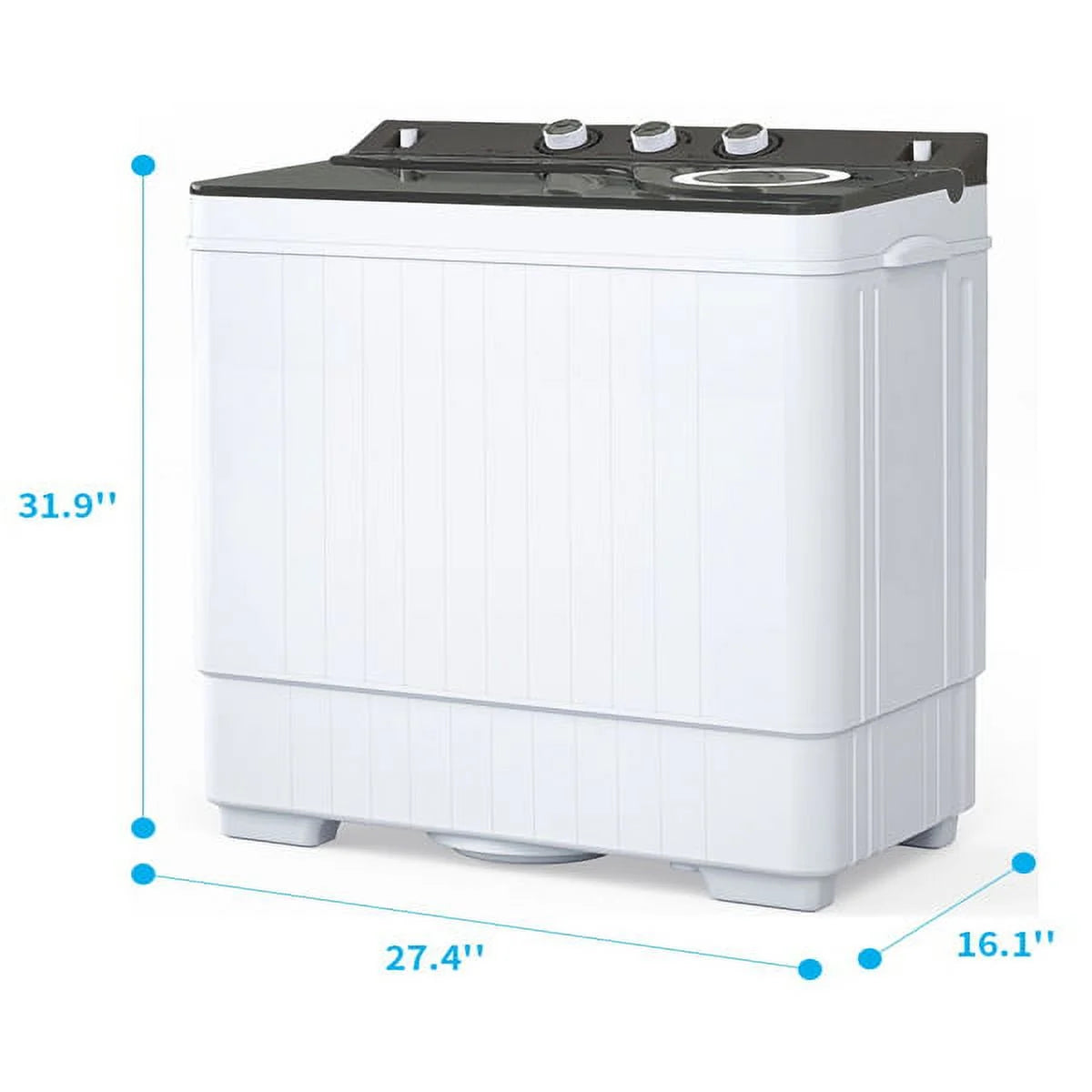 26lbs Semi-Automatic Washing Machine with Drain Pump P821665