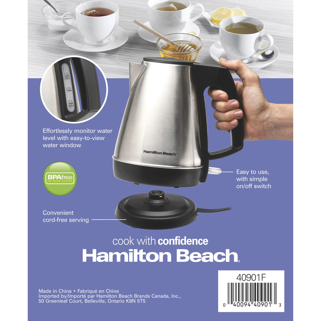 1 Liter Stainless Steel Electric Kettle H7821