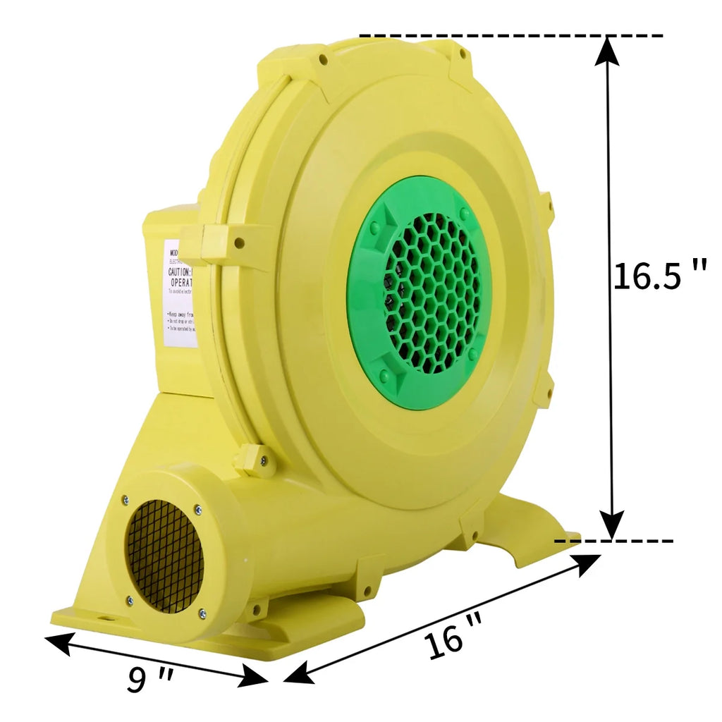 Yellow 680 Watt Air Blower Pump for Inflatable Bounce House U151