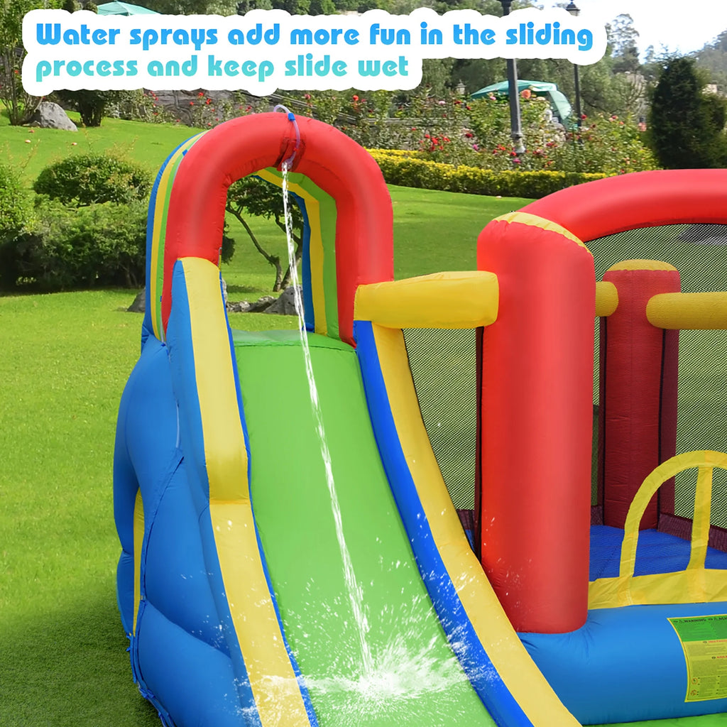 Inflatable Kid Bounce House Slide Splash Pool Jumping Castle R36174