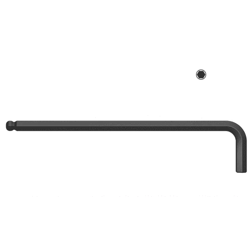 Black Oxidised Hexagonal Ball End L-keys D4319