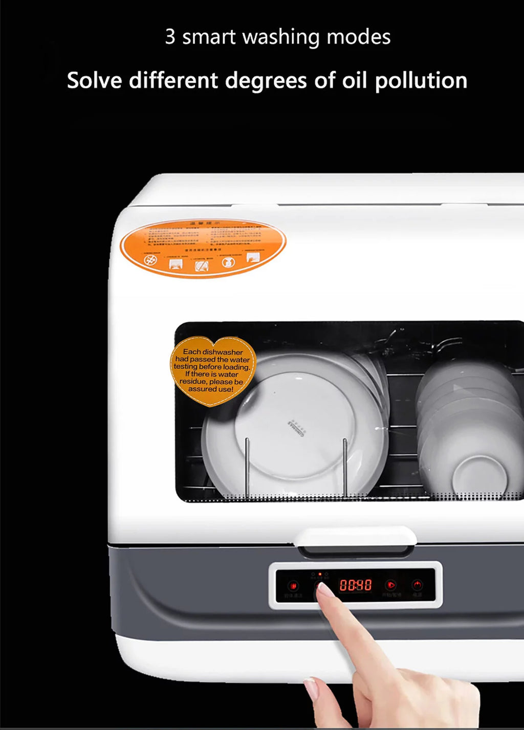 Portable Countertop 1200W Compact Dishwasher F32420