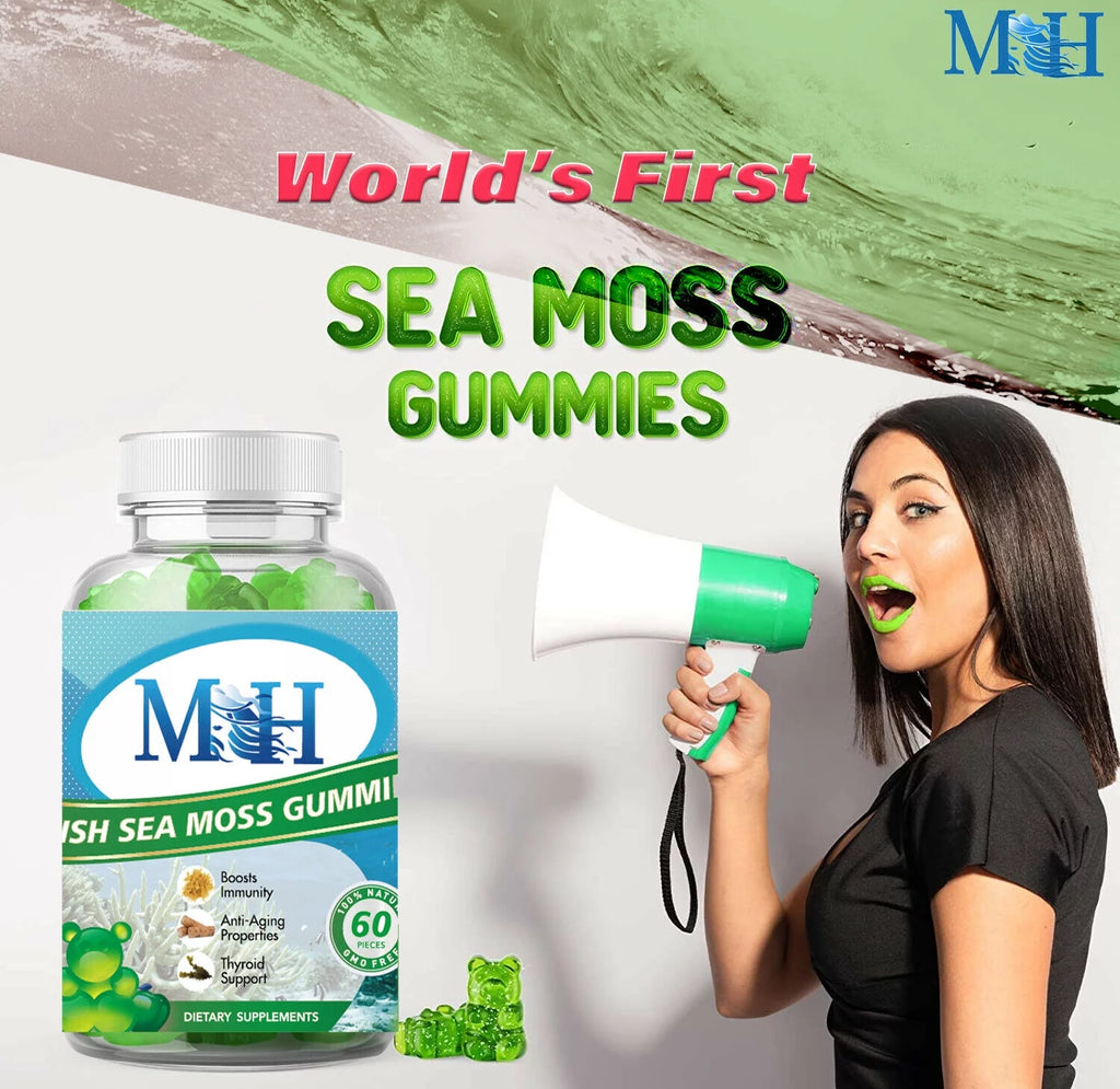 Sea Moss Gummies 1600mg Organic Nutritional Supplement Pack of 2 Y574489