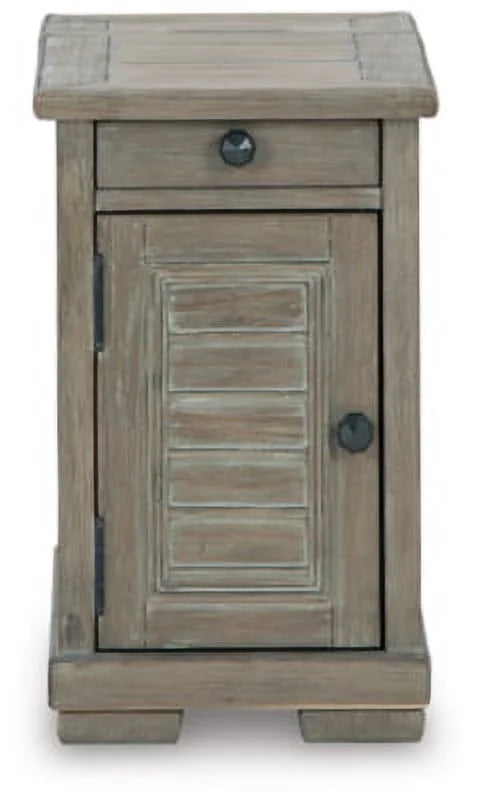 Bisque Chairside End Table E155696