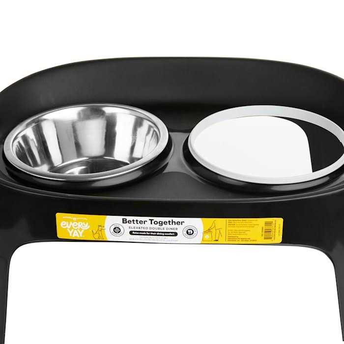 Elevated Double Diner for Dogs M8436