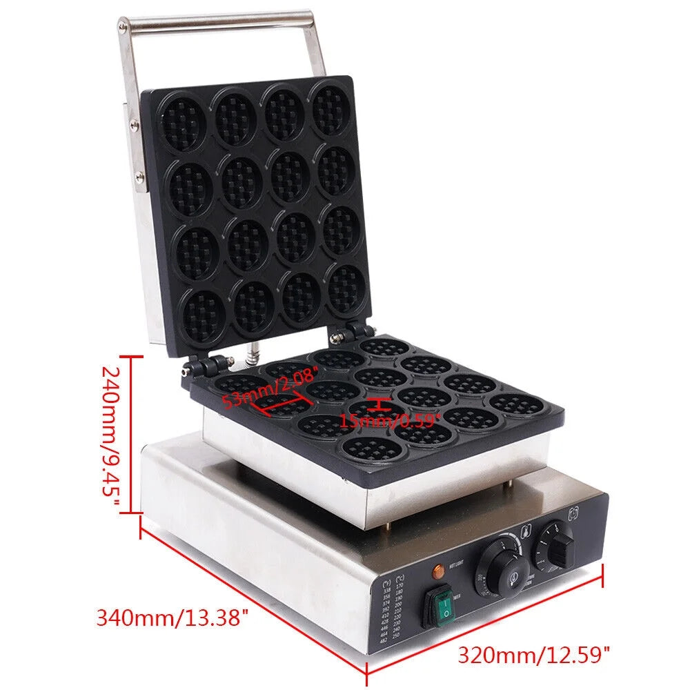 Small Round Nonstick Belgian Waffle Baker S5139